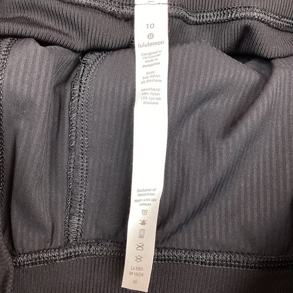 Lululemon Dance Studio Mid-Rise Cropped Pant Black Pinstripe - Picture 11 of 13